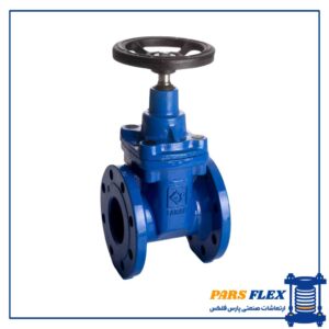 شیر کشویی PN16 زبانه لاستیکی فارآب 6 اینچ