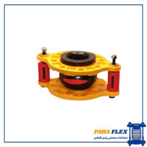 لرزه گیر لاستیکی مهاردار قرمز PN10 ارتعاشات صنعتی ایران 1/4 1اینچ