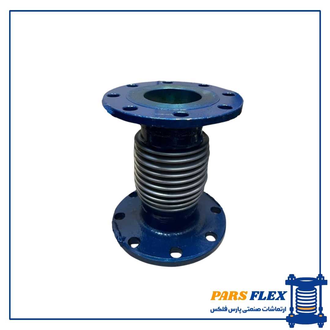 لرزه گیر آکاردئونی فلنج دار ساده برند ارتعاش 3اینچ